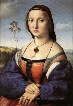 Retrato de Maddalena Doni, maestro renacentista Rafael Pinturas al óleo